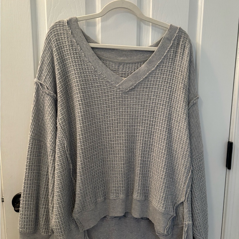American Eagle Outfitters Gray Knit Sweater